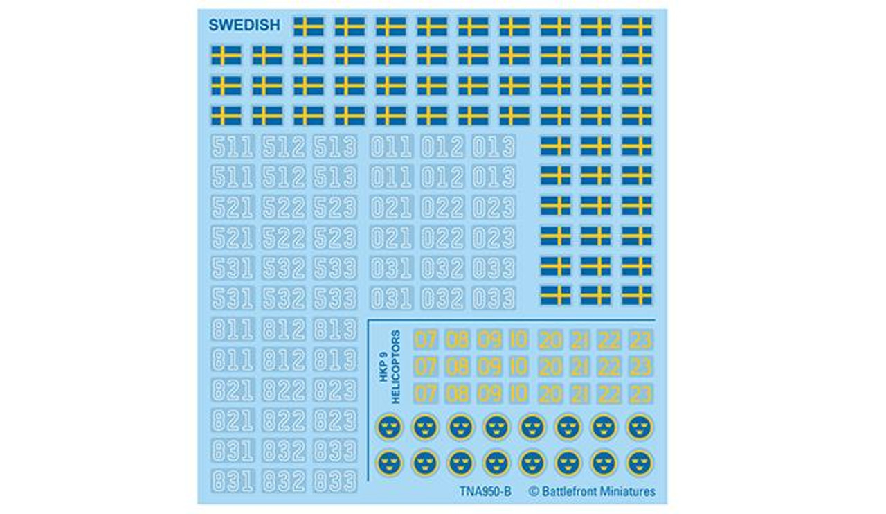 15mm Nordic Forces Decal Set - TNA950