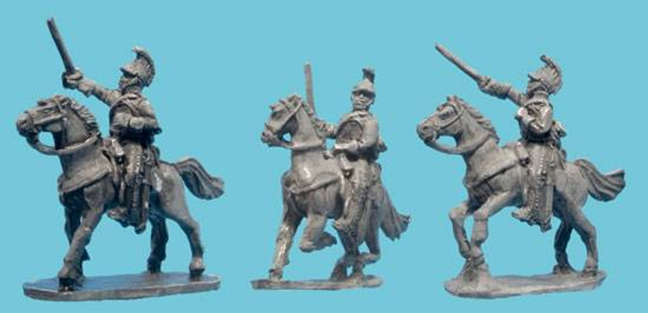 OG15NC225 - British Napoleonic Life / Horse Guard Charging in Caterpillar Helmet