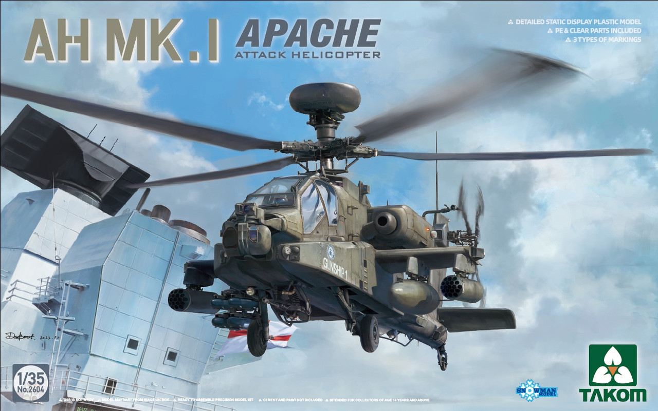 1/35 AH Mk.I Apache Attack Helicopter - 02604