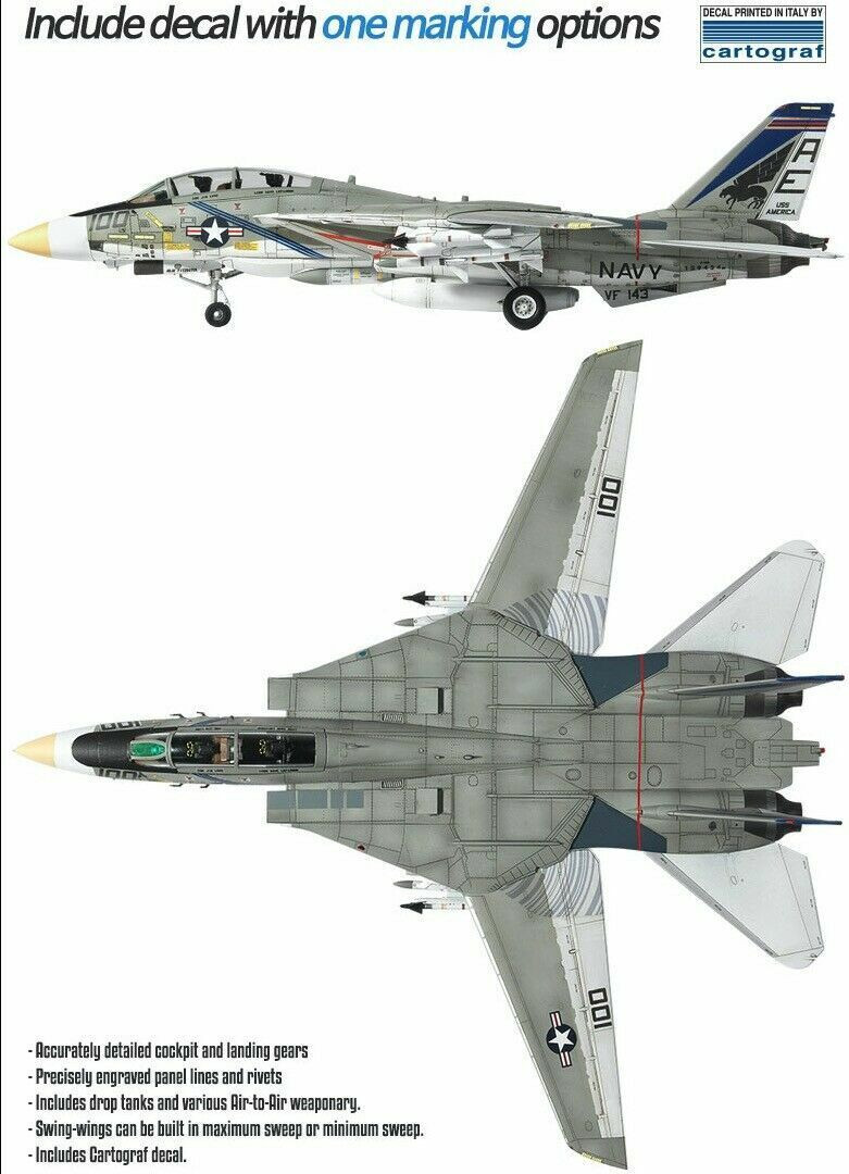 1/72 F-14A VF-143 "PUKIN DOGS" USN - 12563