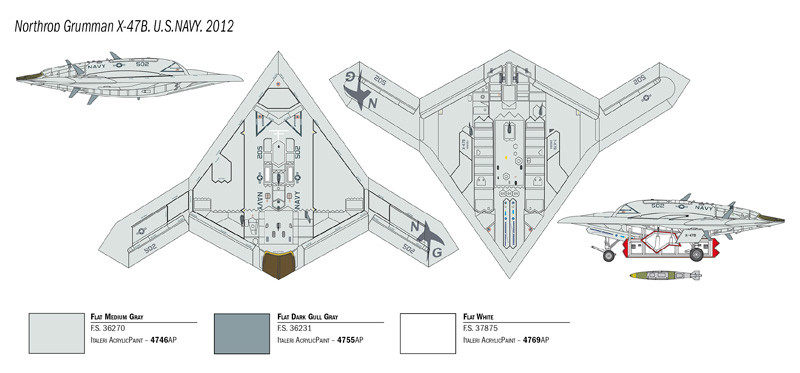 1/72 X-47B - ITA1421 - Brookhurst Hobbies