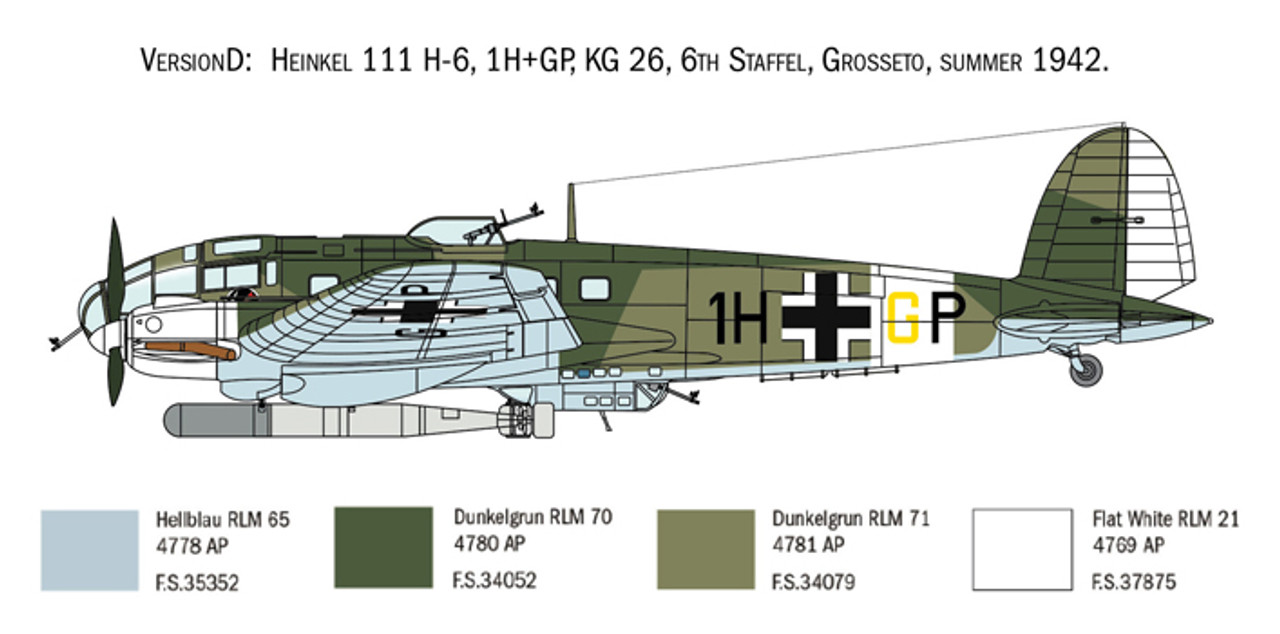 1/72 HEINKEL HE-111H - ITA1436