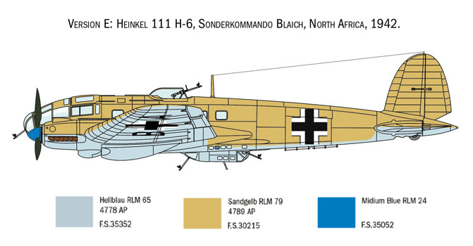 1/72 HEINKEL HE-111H - ITA1436 - Brookhurst Hobbies