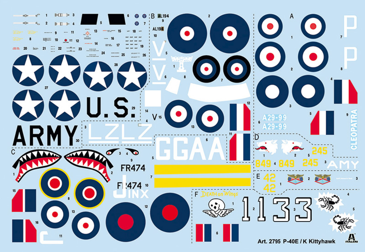 1/48 P-40 E/K KITTYHAWK - ITA2795