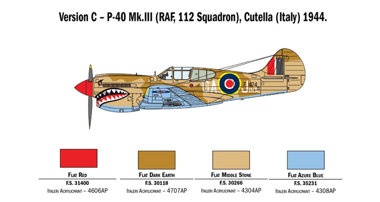 1/48 P-40 E/K KITTYHAWK - ITA2795