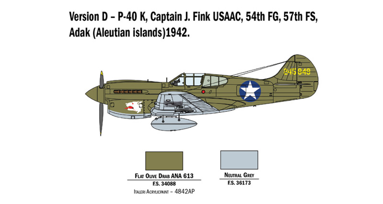 1/48 P-40 E/K KITTYHAWK - 2795