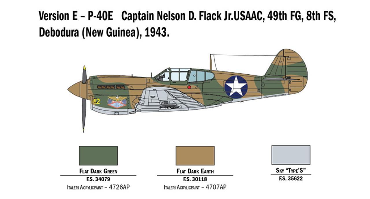 1/48 P-40 E/K KITTYHAWK - 2795