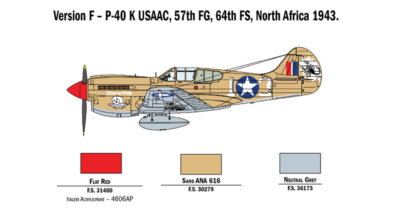 1/48 P-40 E/K KITTYHAWK - 2795