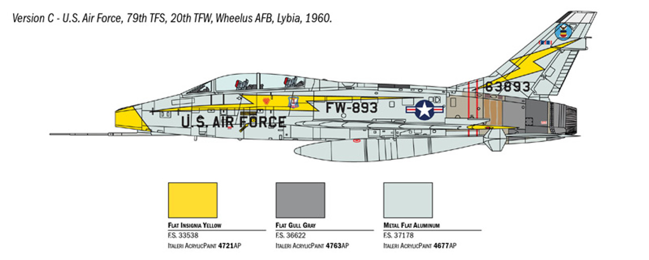 1/72 F-100F SUPER SABRE - ITA1398