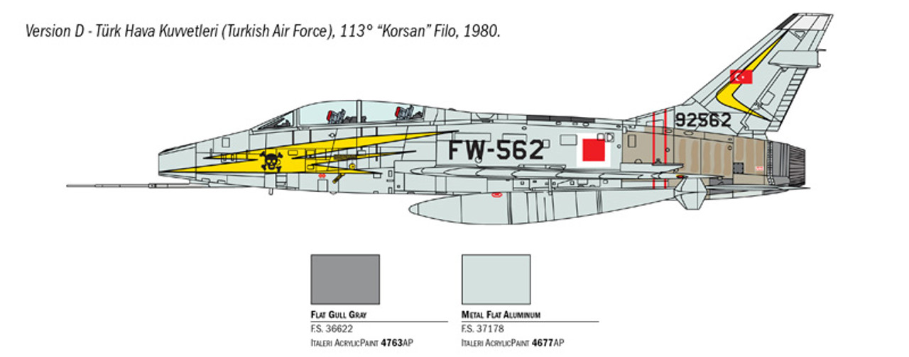 1/72 F-100F SUPER SABRE - ITA1398
