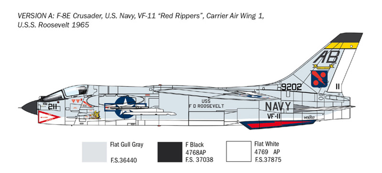 1/72 F-8E CRUSADER - ITA1456