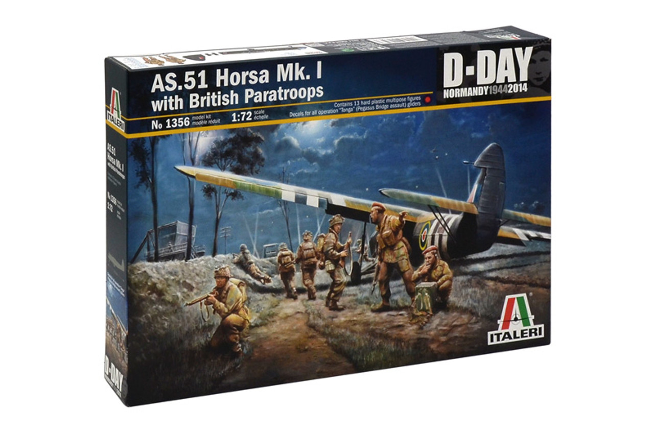 1/72 AS.51 HORSA MK.I/II & BRITISH PARATROOP - 1356