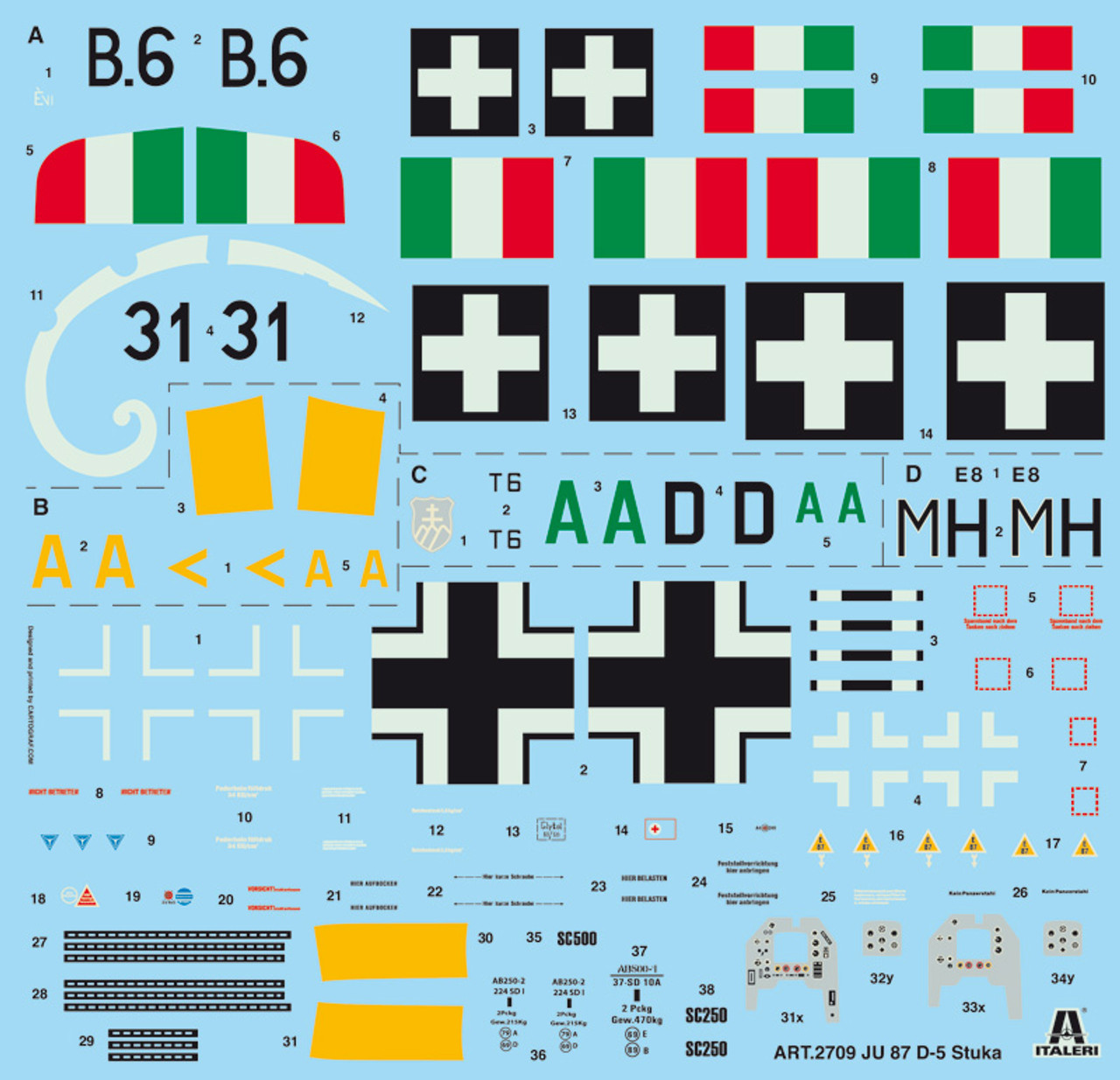 1/48 JU-87 D-5 STUKA - ITA2709