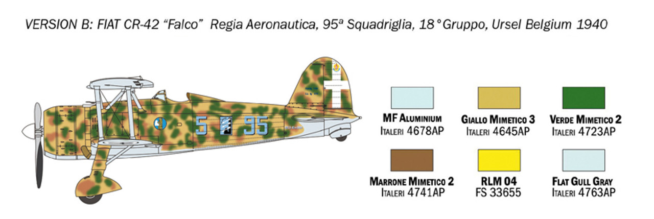 1/72 FIAT CR.42 "FALCO"  BATTLE OF BRIT 80TH - 1437