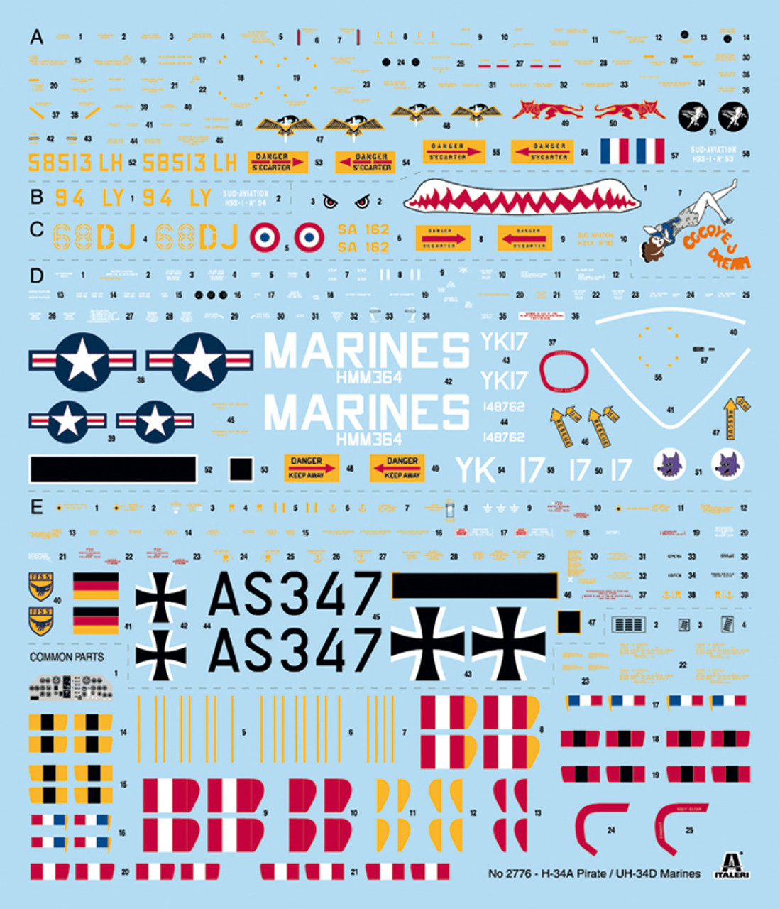 1/48 H-34A "PIRATE"/UH-34D U.S. MARINES - ITA2776