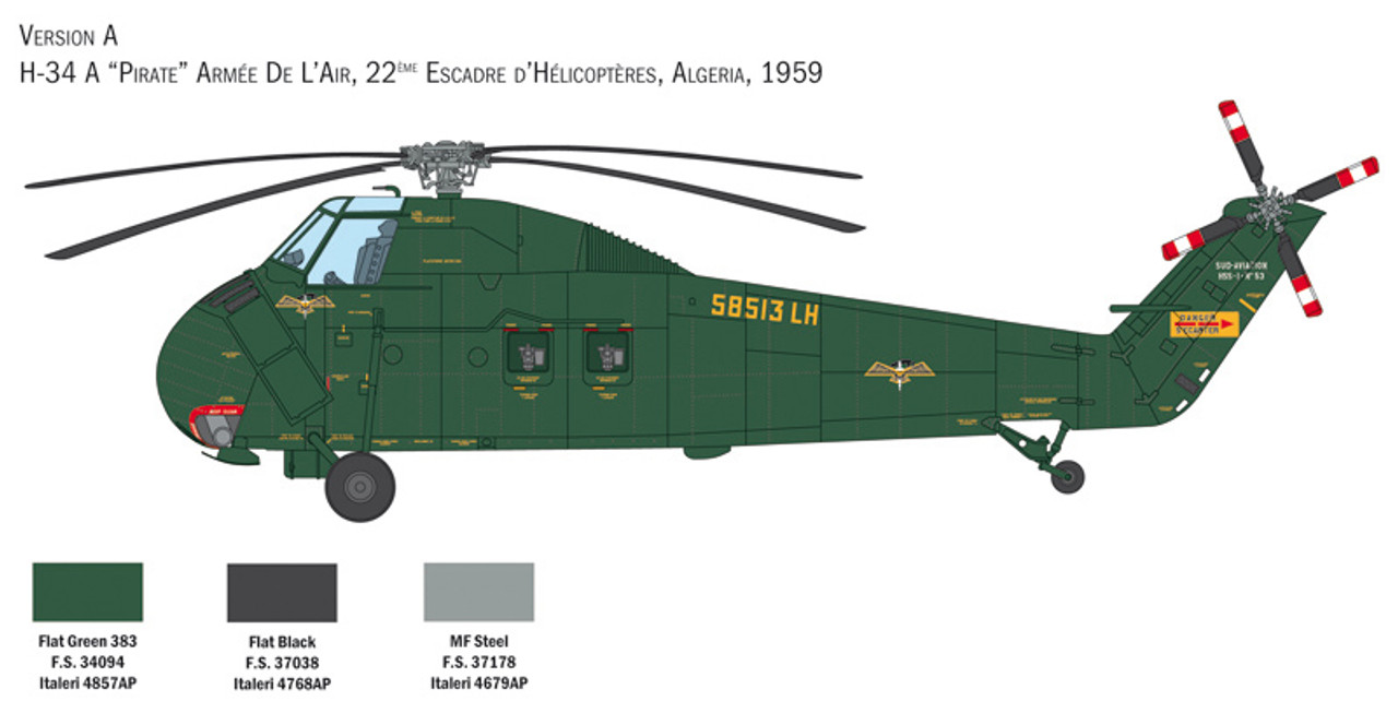1/48 H-34A "PIRATE"/UH-34D U.S. MARINES - ITA2776