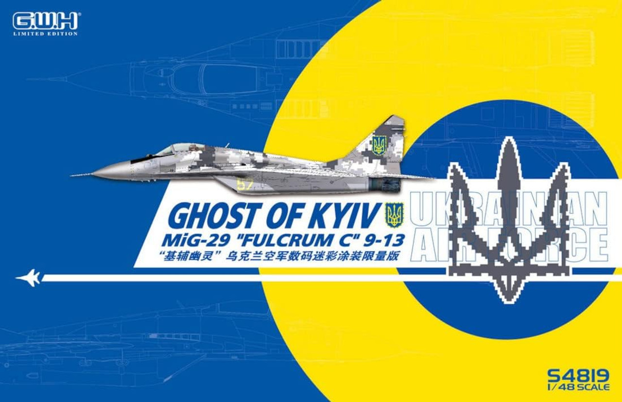 1/48 Ukrainian Army MiG-29 Full Clam C GHOST OF KYIV Plastic Model - S4819