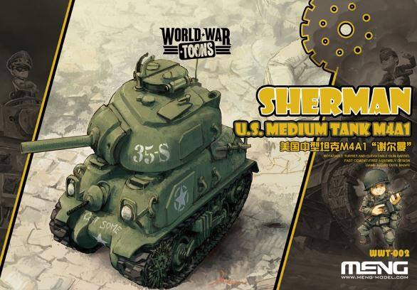 Toon Tank: US Medium Tank M4A1 Sherman - WWT002