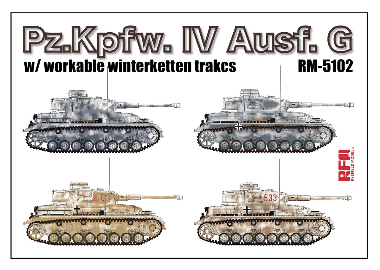 1/35 Panzer Pz.Kpfw.IV Ausf.G with Workable Winterketten Tracks (2in1) - 5102