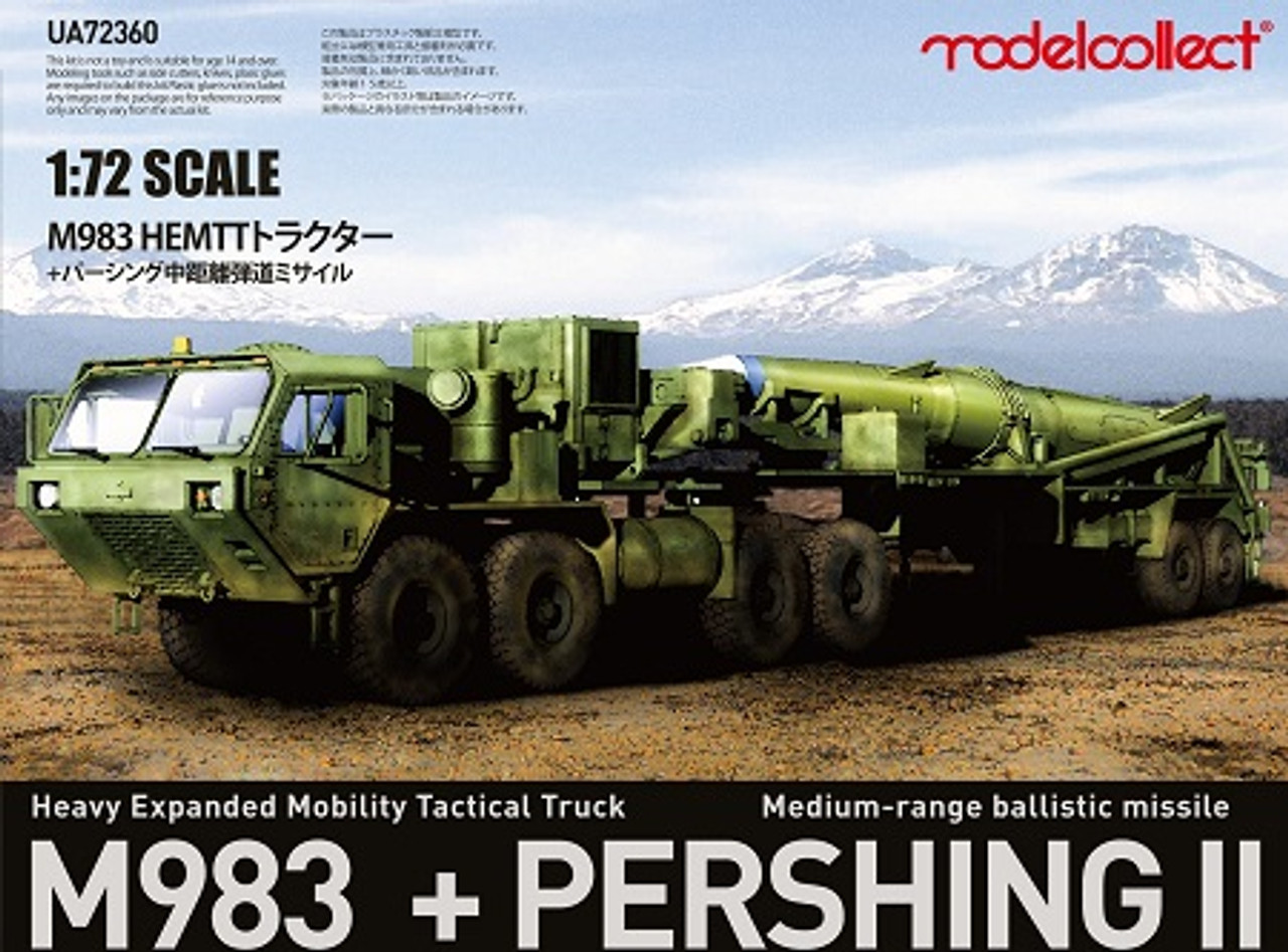 1/72 USA M983 Hemtt Tractor With Pershing II Missile Erector