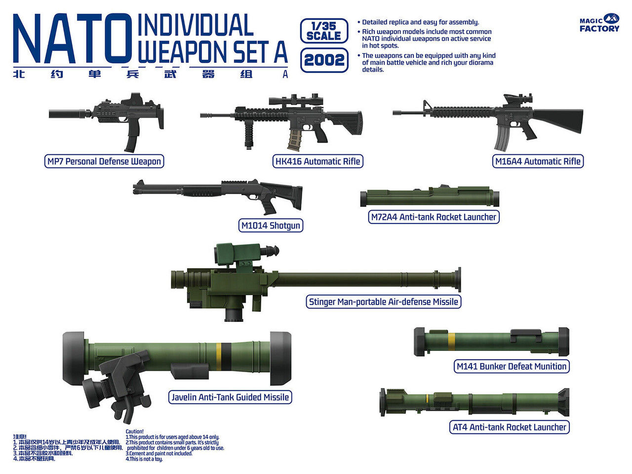 1/35 NATO Individual Weapons Set A