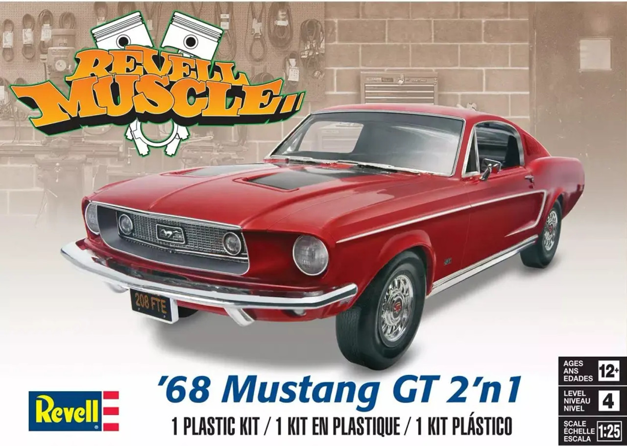 1/25 '68 Ford Mustang GT 2 'N 1