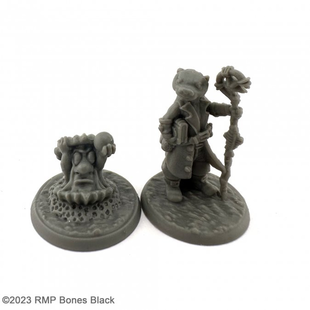 20744 - Bones Black: Otterfolk Mage and Familiar