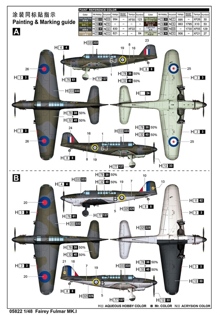 1/48 Fairey Fulmar MK.I - 05822