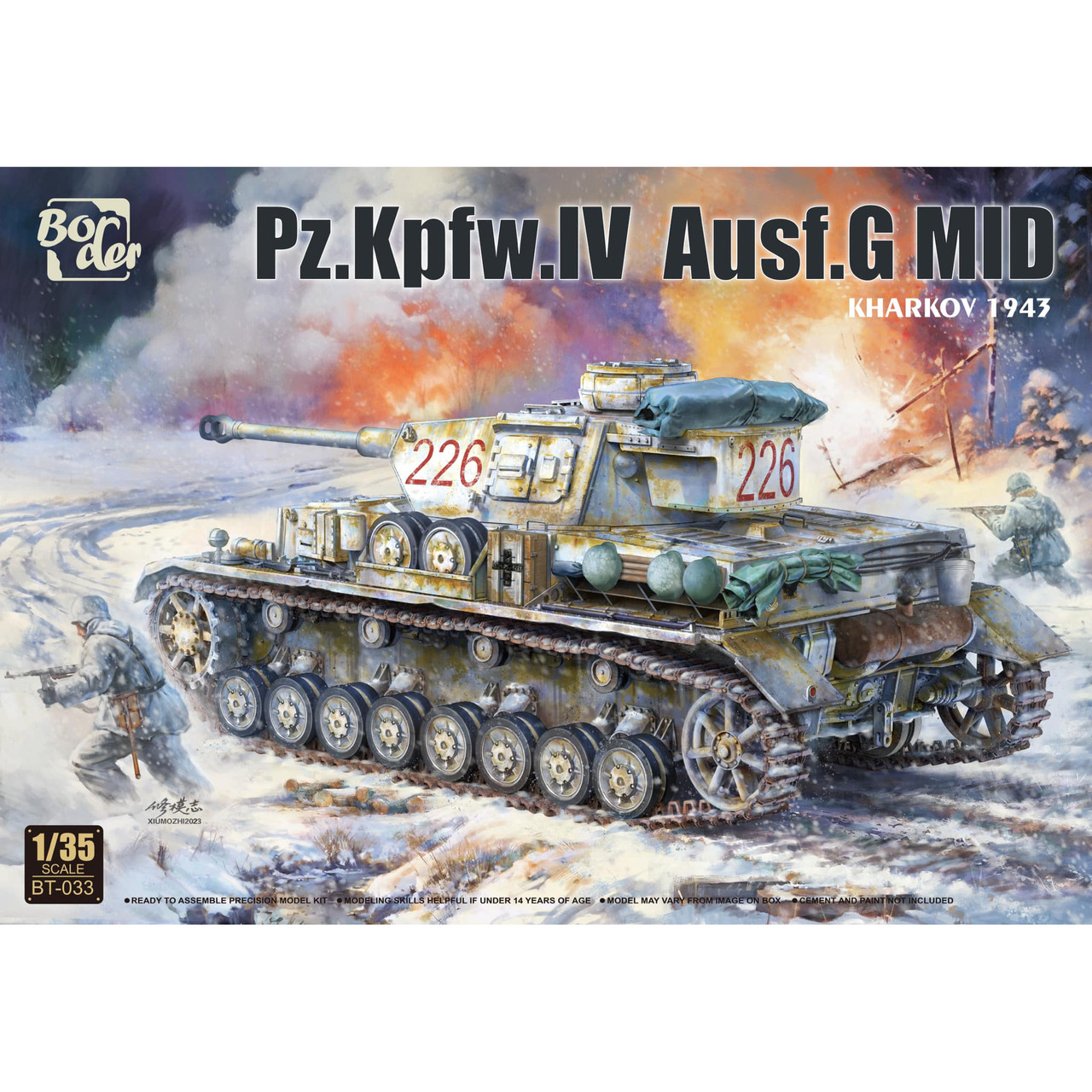 1/35 Panzer Pz.Kpfw.IV Ausf.G Mid Kharkov 1943 - BT033