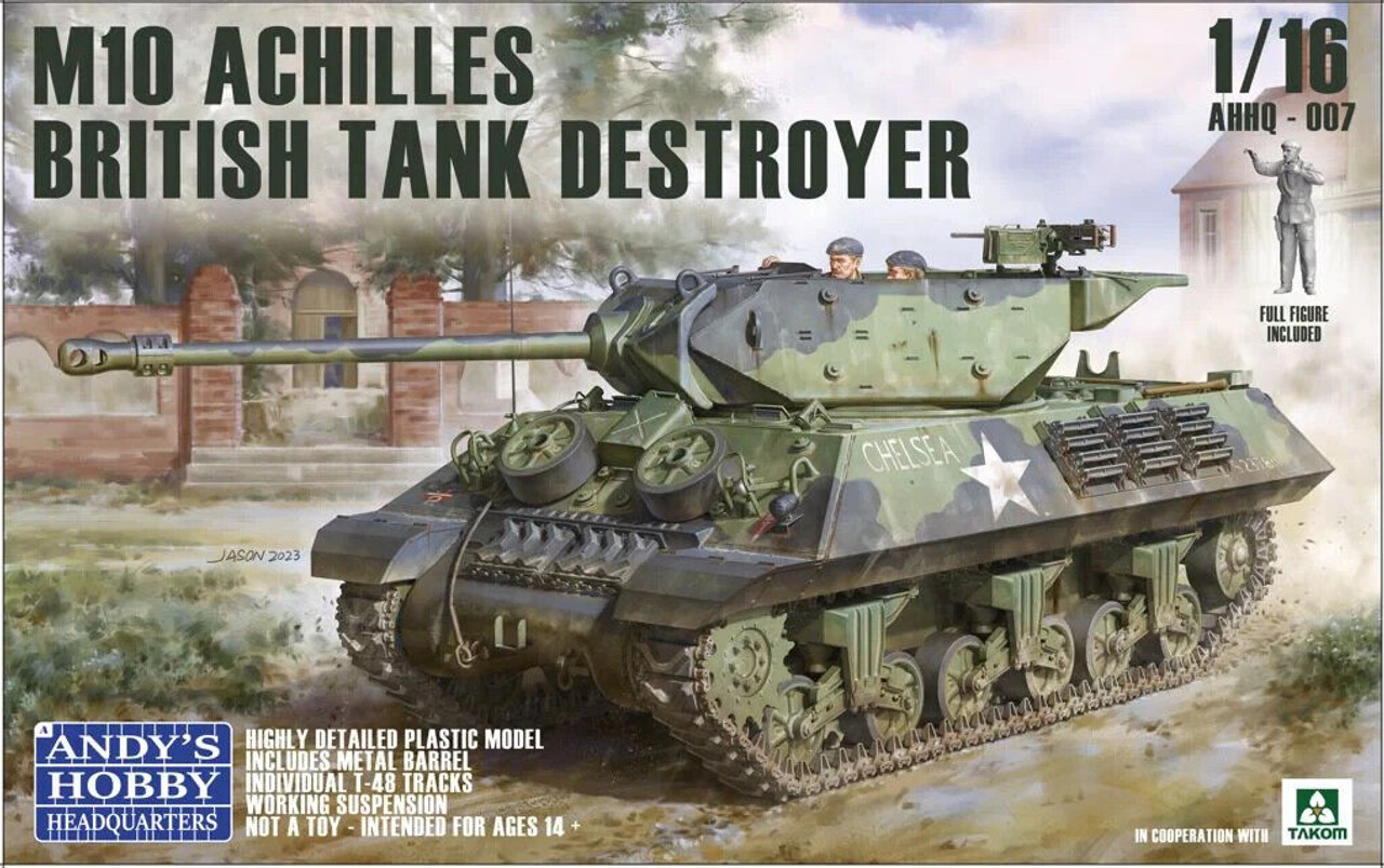 1/16 British Achilles M10 IIc Tank Destroyer (with Full Body Figure)