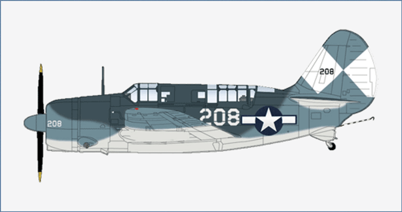 1/72 SB2-C Helldiver White 208, VB-83, USS Essex, April 1945 - HA2214