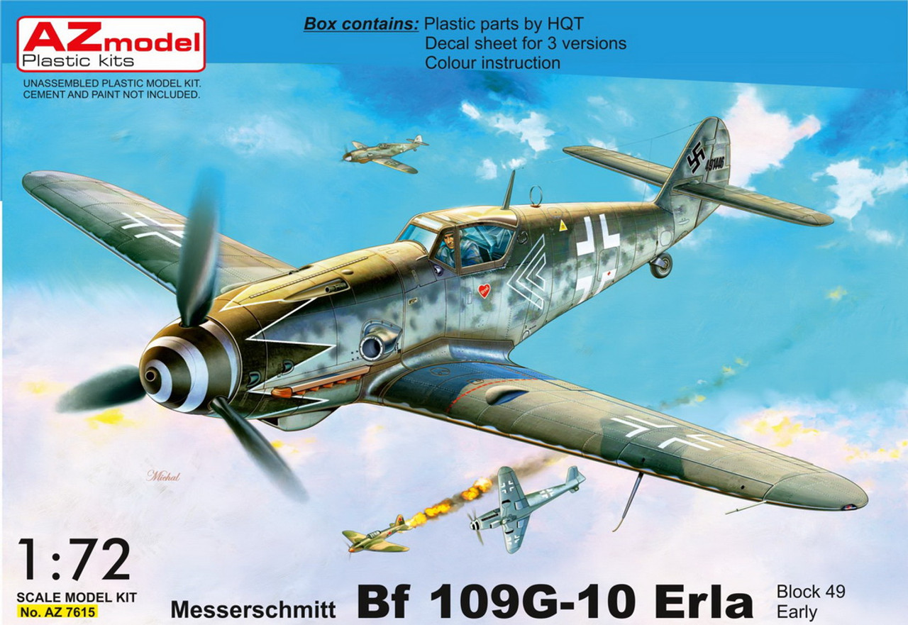 1/72 Messerschmitt Bf-109G-10 Erla 'Block 49 Early' - 7615