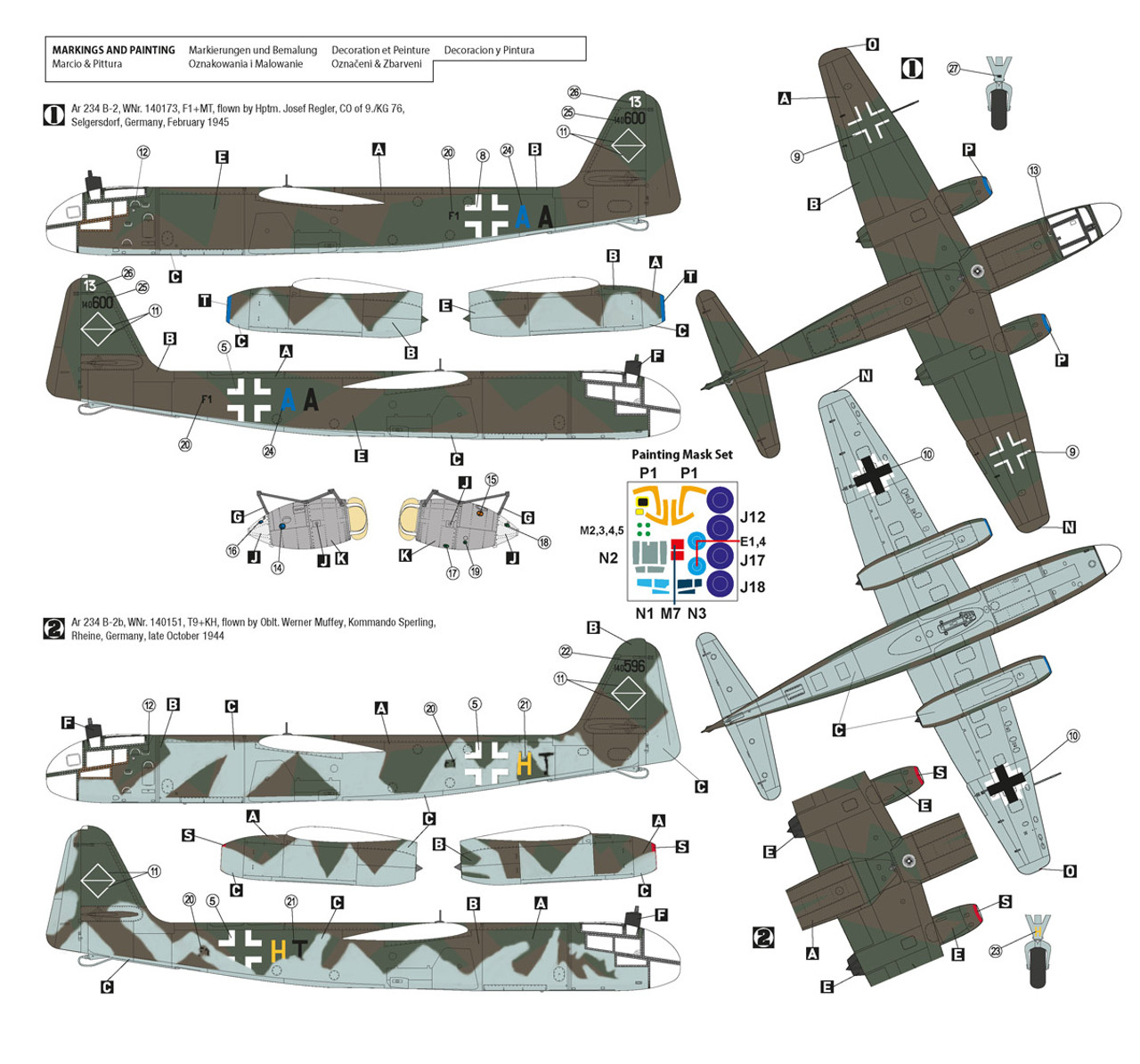 1/48 Arado Ar-234B-2 End of War - 48010