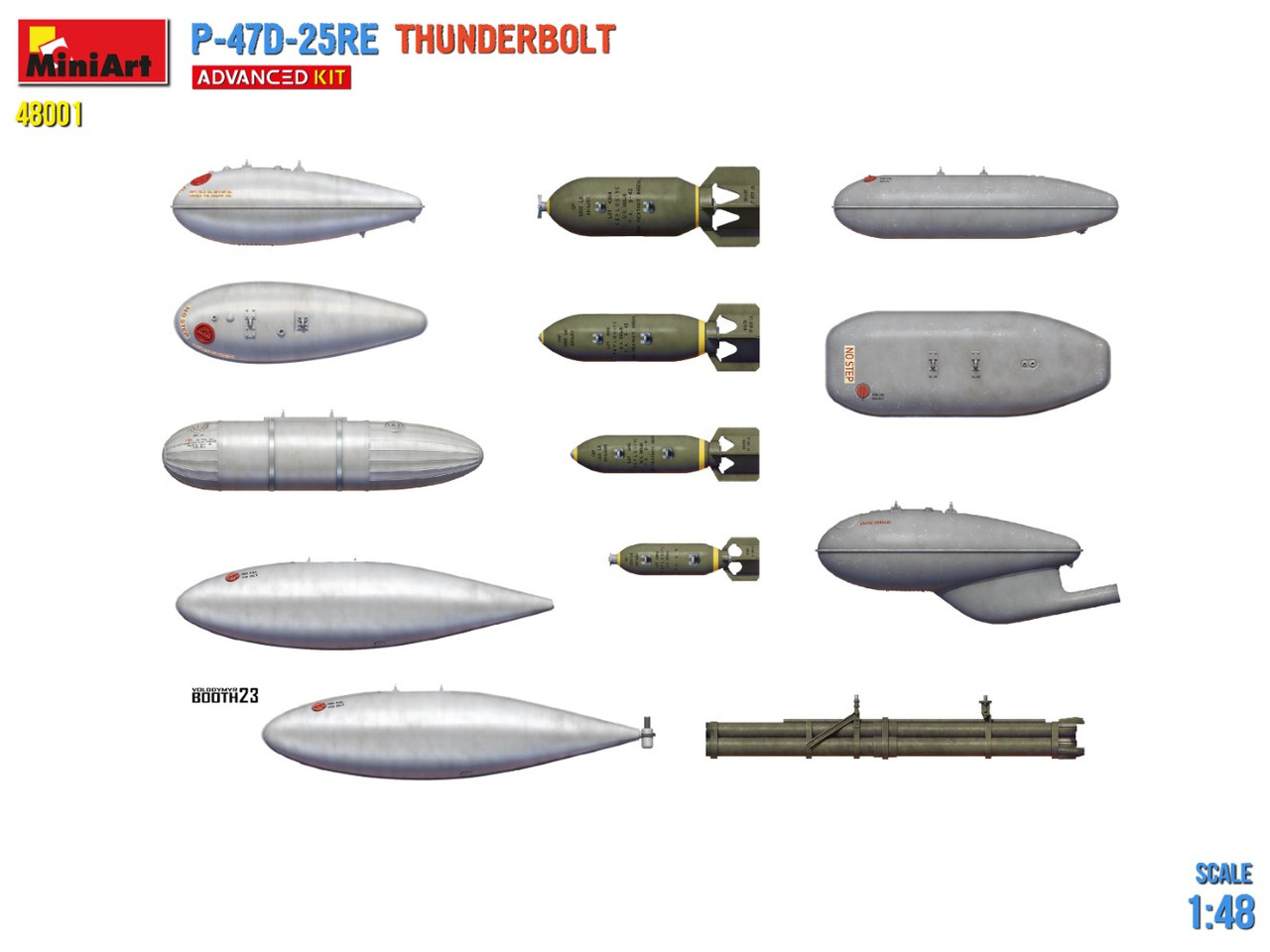 1/48 P-47D-25RE Tunderbolt (Advance kit) - MIA48001