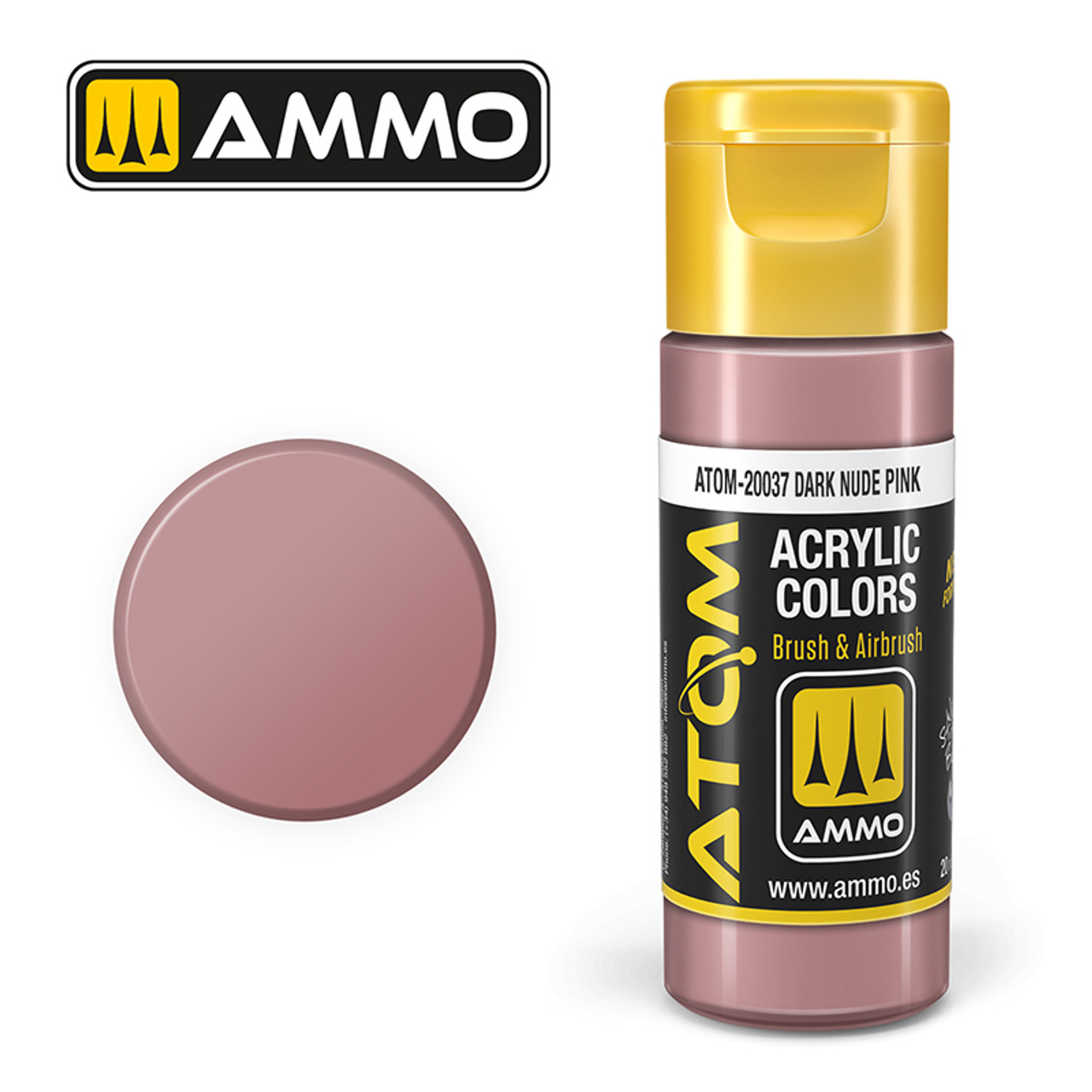 20037 ATOM Acrylic Paint - Dark Nude Pink (20ml)