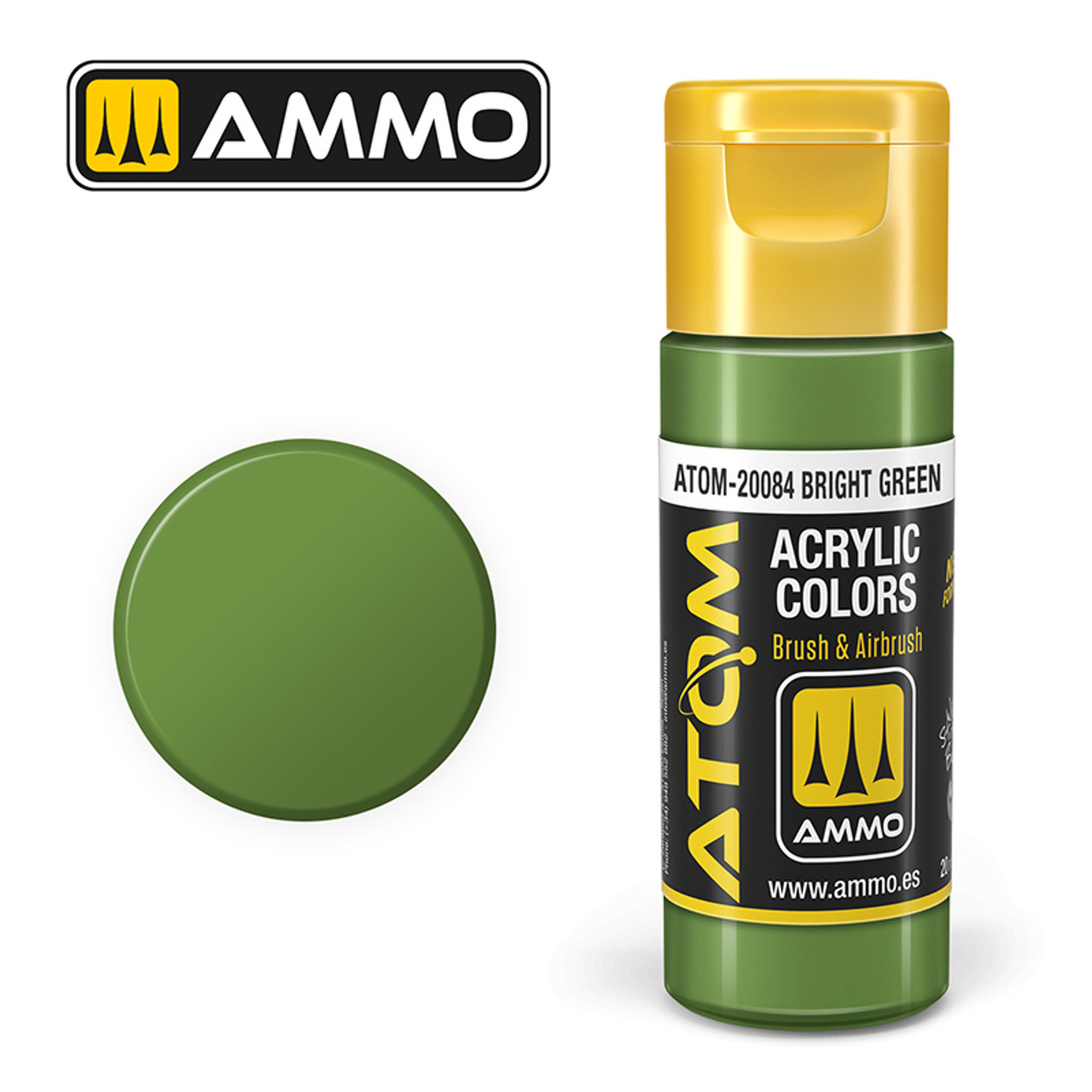 20084 ATOM Acrylic Paint - Bright Green (20ml)