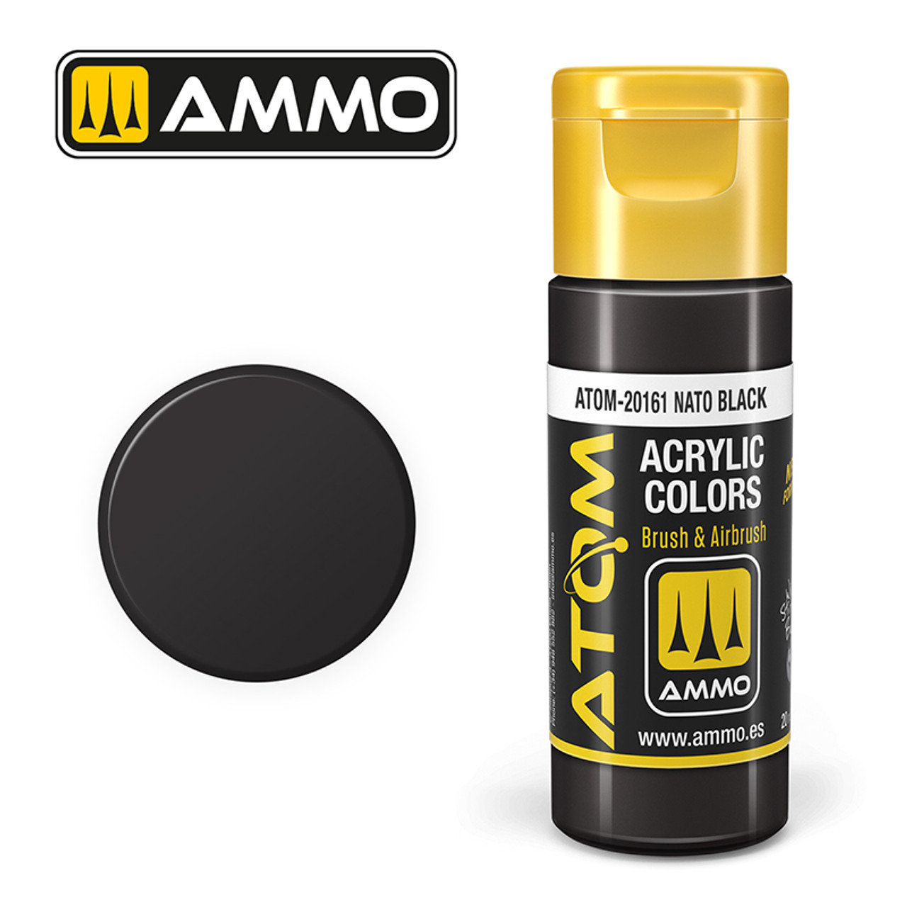 20161 ATOM Acrylic Paint - Nato Black (20ml)