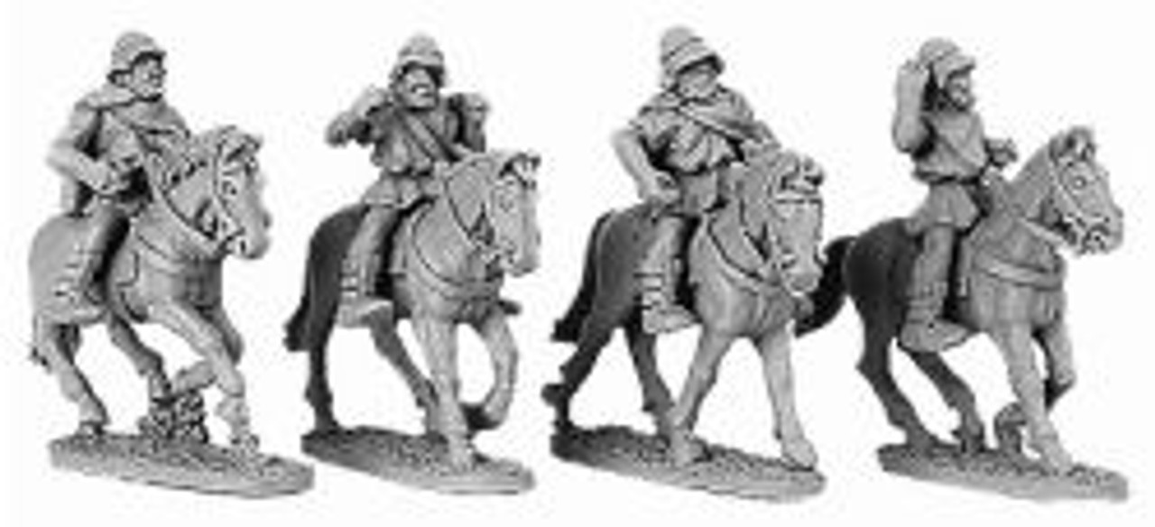 XYS18236 - Greek Cavalry with Boiotian Helmets  (4 riders w. horses)