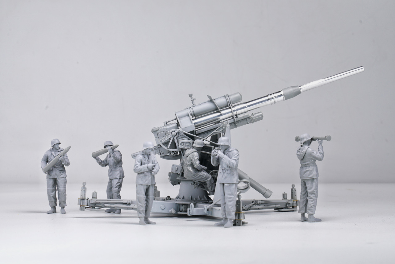 1/35 German 88mm Gun Flak36 w/6 Anti-Aircraft Artillery Crew Members