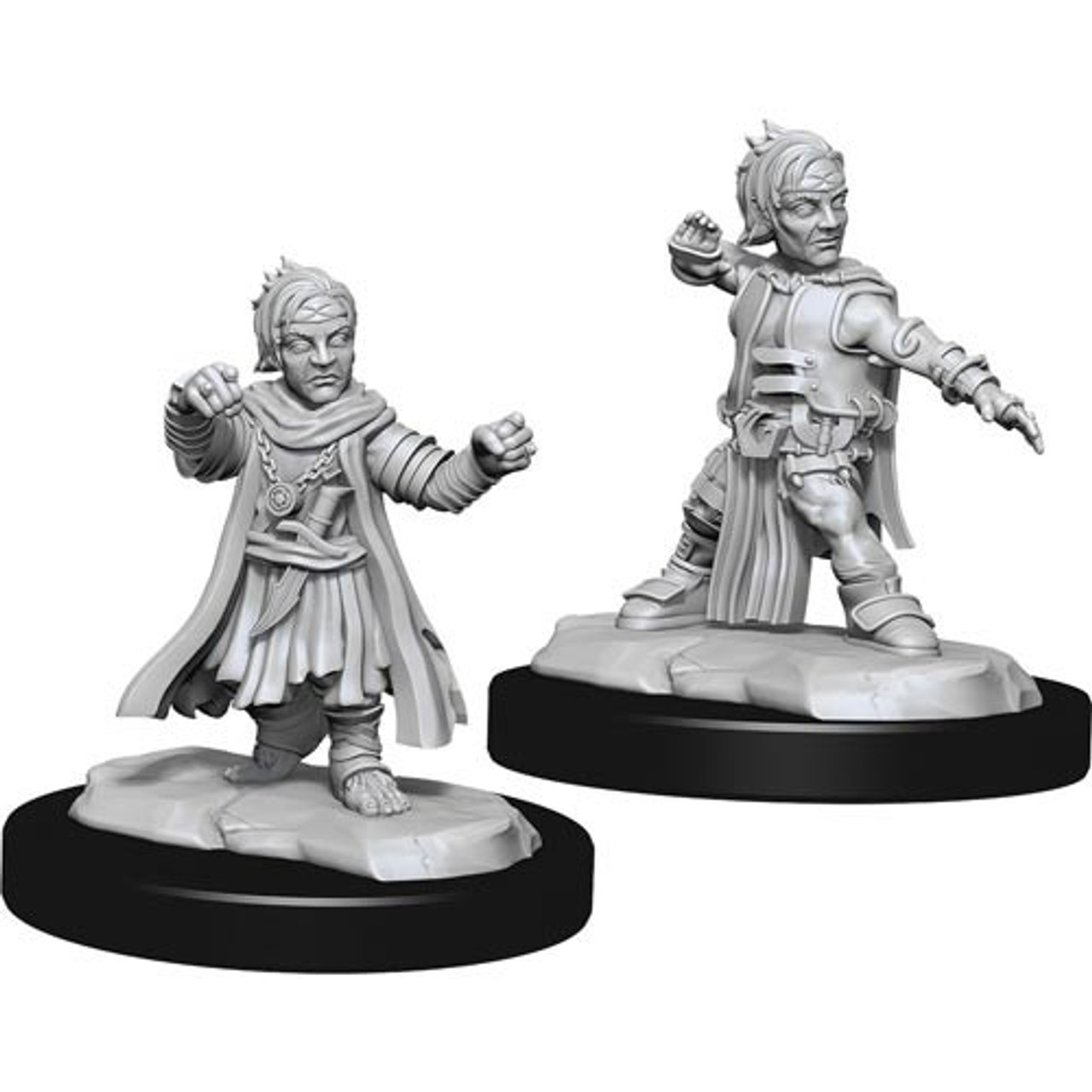 Pathfinder Battles Deep Cuts Unpainted Minis: W15 Male Halfling Monk