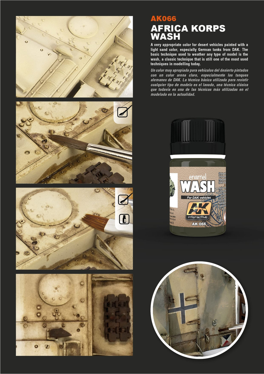 AK Weathering AK066 - Wash for DAK Africa Korp Vehicles