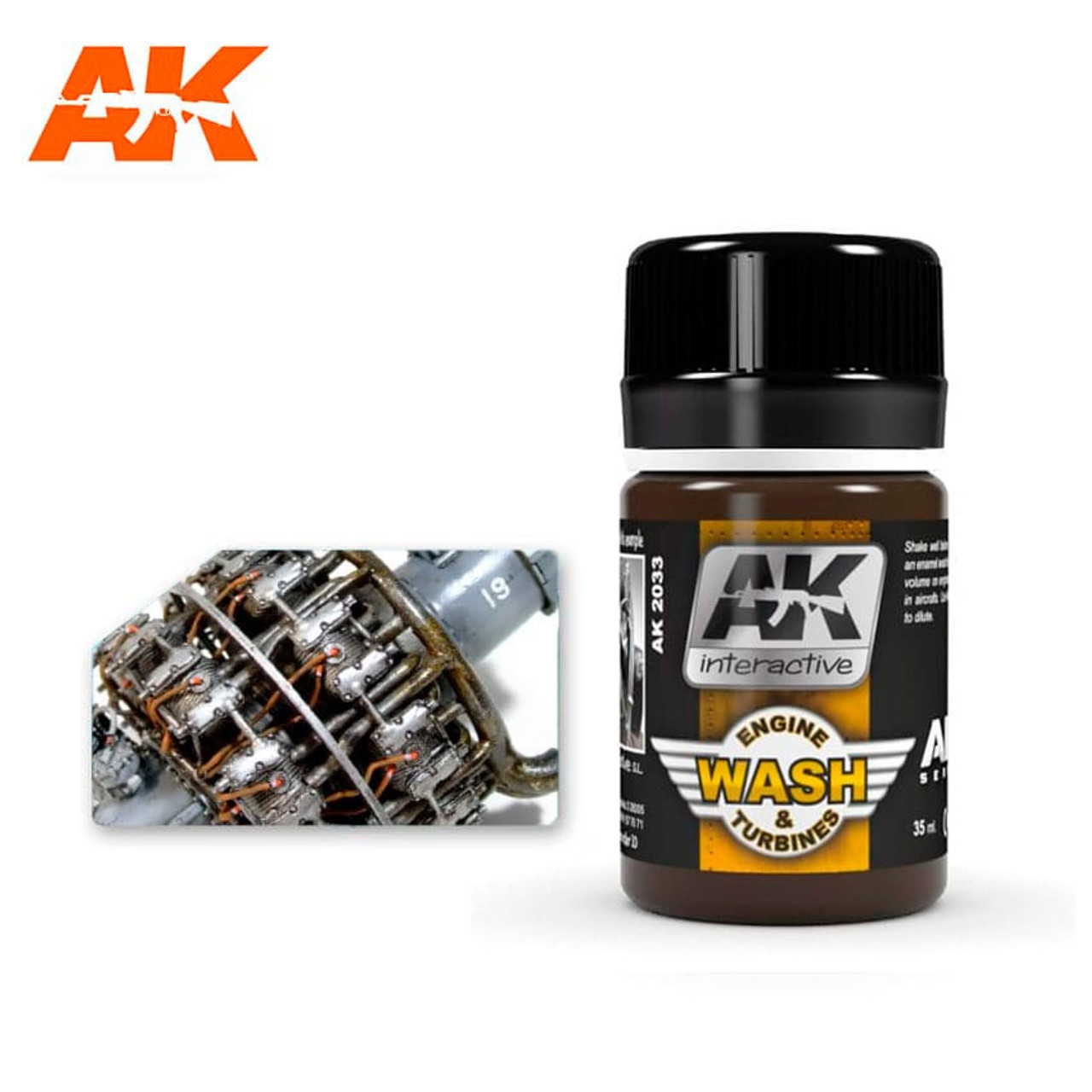 AK Weathering Wash For Aircraft Engine - AK2033