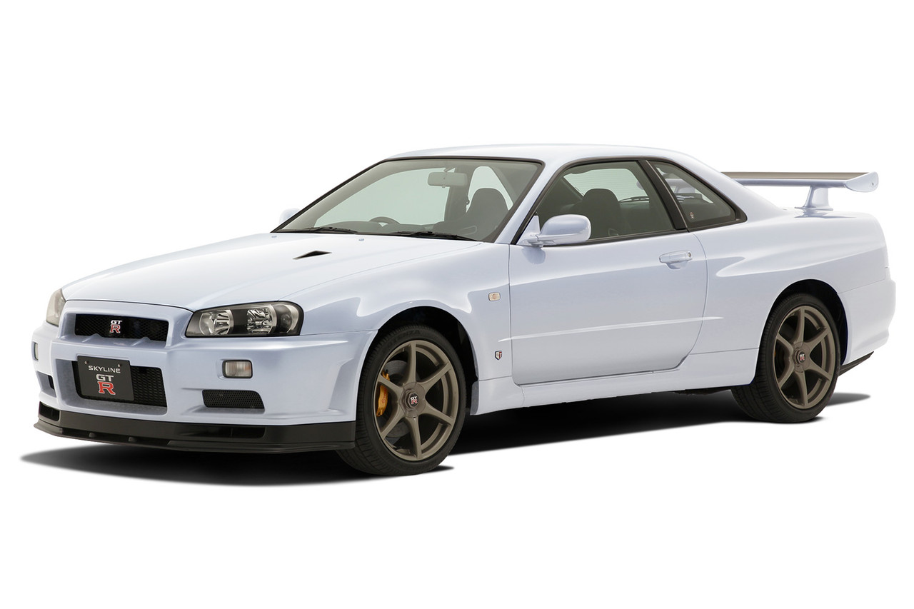 1/32 SNAP KIT #11-B Nissan R34 Skyline GT-R (White) - AOS06251