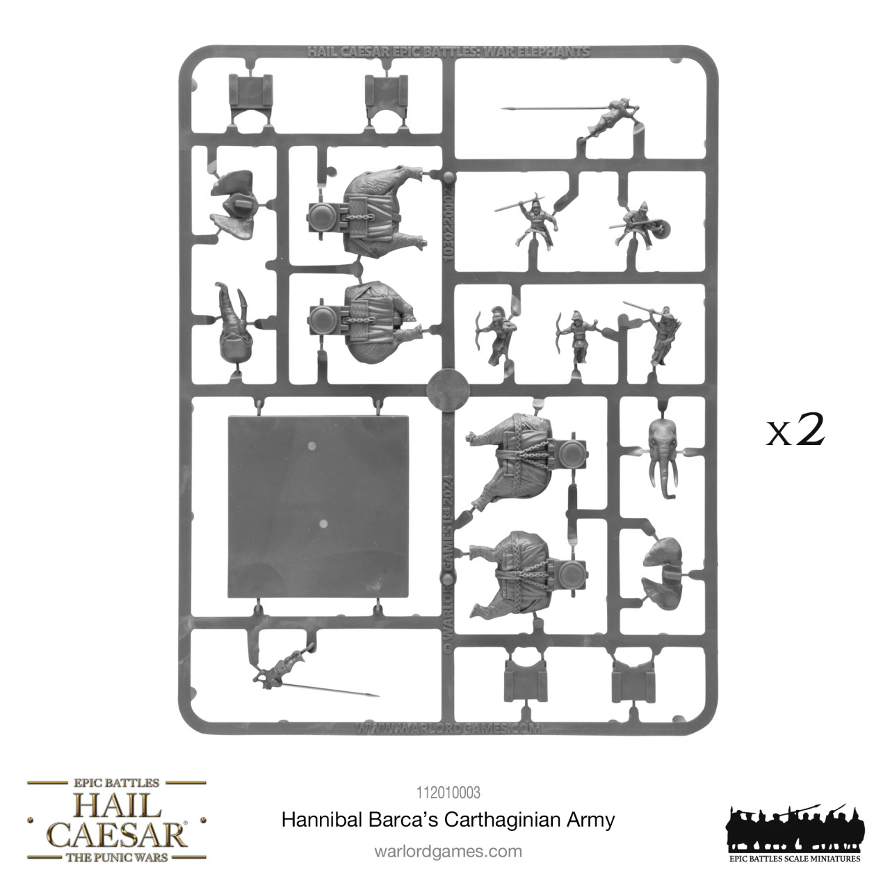 Warlord Games – Epic Punic Wars – Armée Carthaginoise D’Hannibal – Neuf