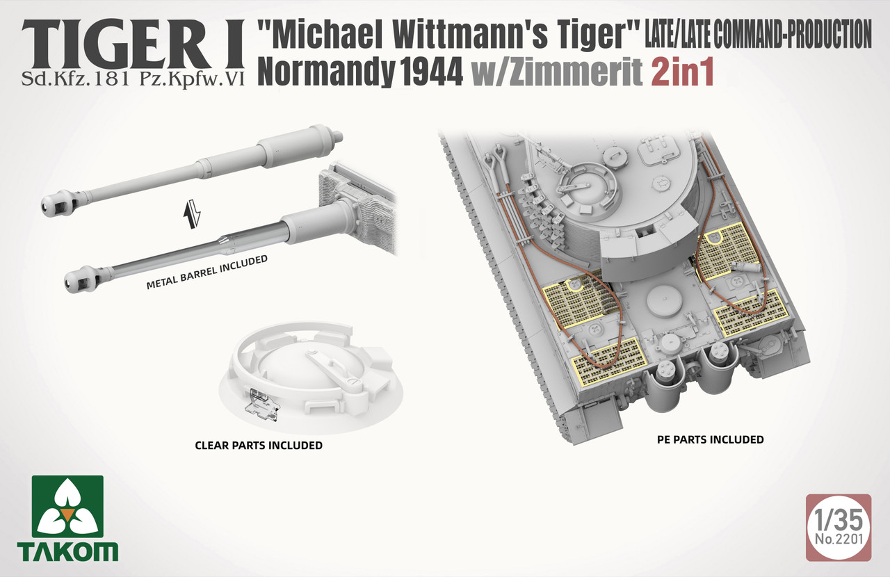1/35 Sd.Kfz.181 Pz.Kpfw.VI Ausf.E Tiger I Michael Wittmann's Tiger