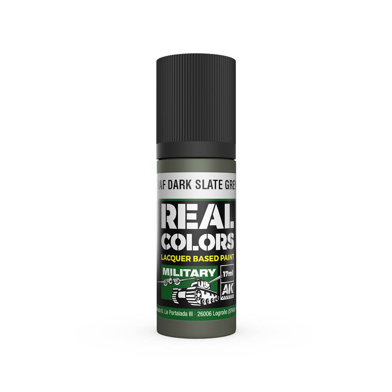 RC968 - Real Colors RAF Dark Slate Grey 17 ml.