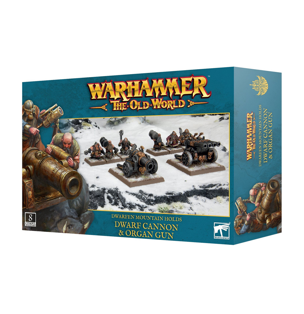 GW10-14 The Old World Dwarfen Mountain Holds Dwarf Cannon & Organ Gun