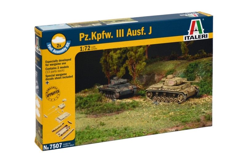 1/72 PZ.KPFW.III AUSF.J FAST ASSEMBLY - ITA7507
