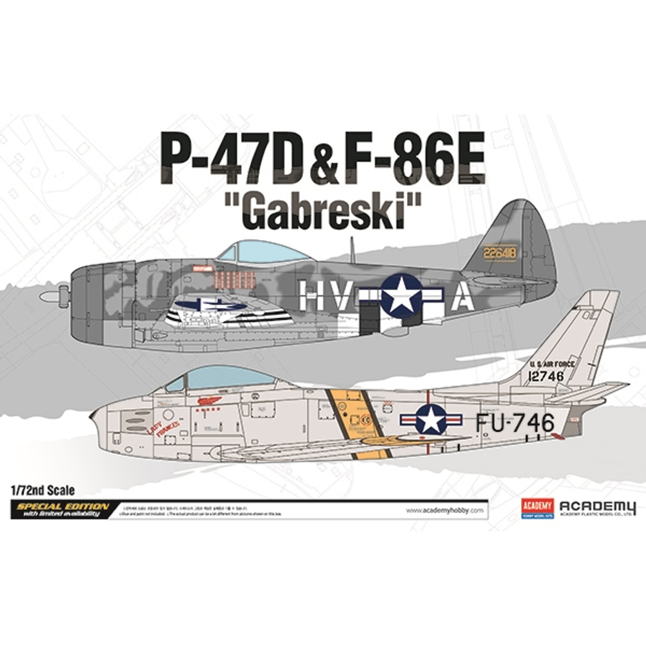 1/72 P-47D & F-86E "GABRESKI" - 12530
