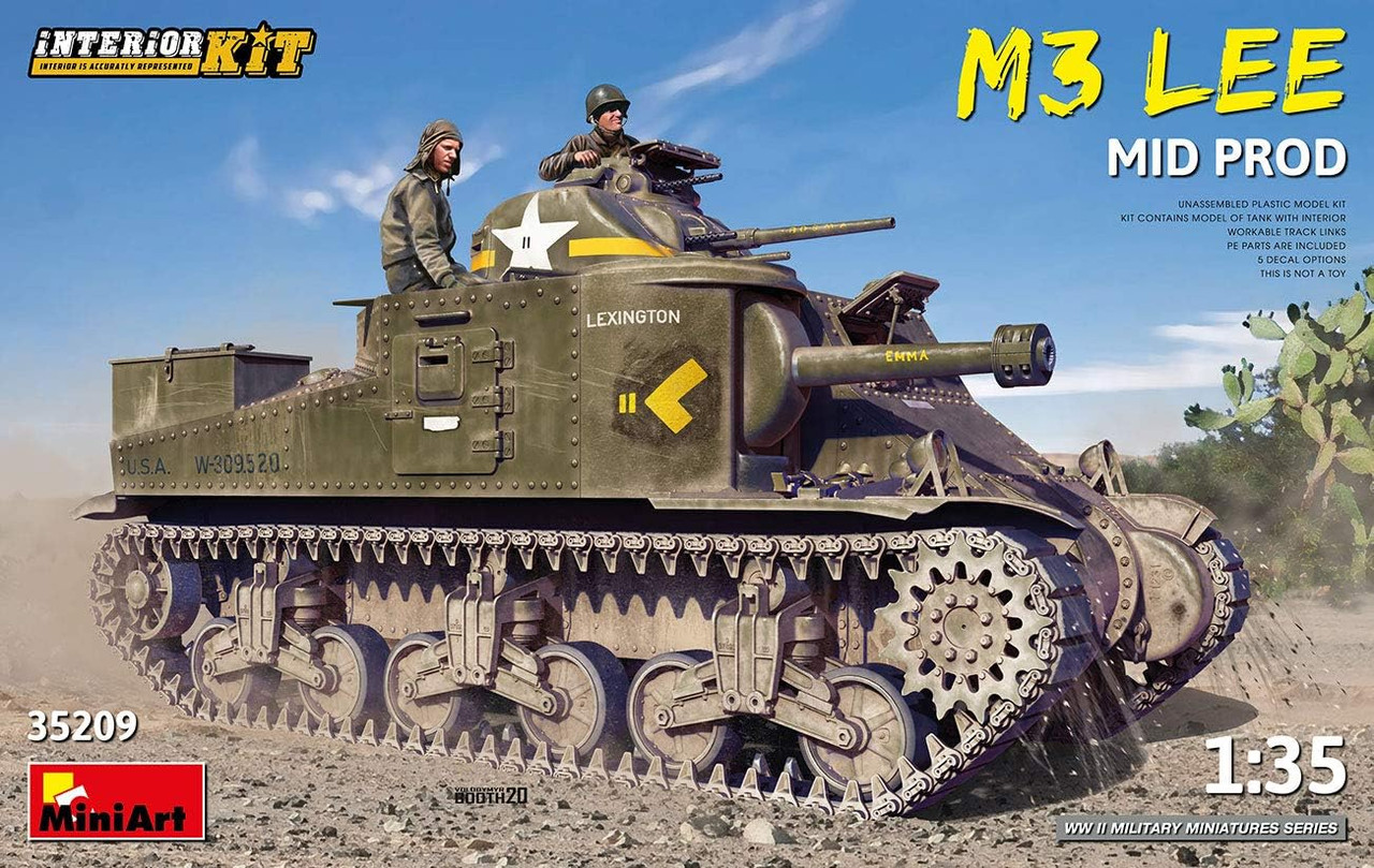 1/35 M3 Lee mid prod. Interior kit  - MIA35209